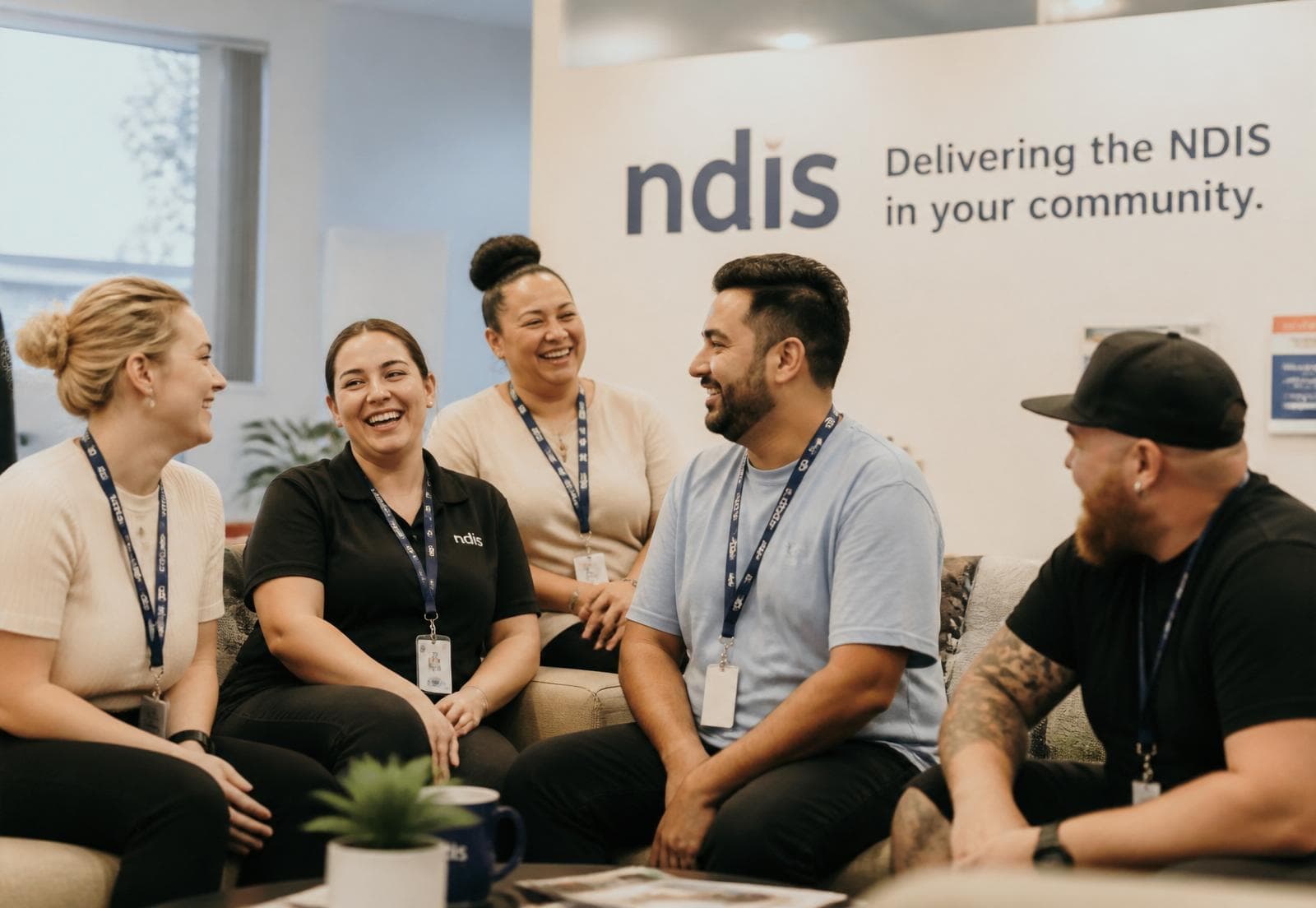 A Western Sydney Services support coordinator in conversation with a participant